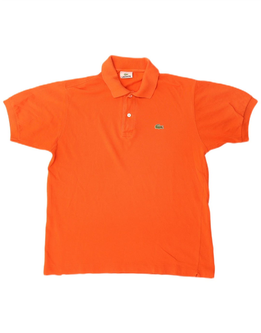 Polo da uomo Lacoste taglia 4, cotone arancione medio