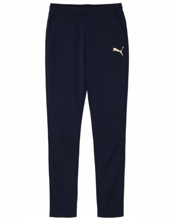 Pantaloni della tuta da ragazzo Puma 15-16 anni in poliestere blu navy