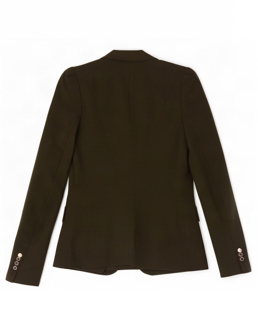 Giacca blazer a 1 bottone da donna Zara UK 6 XS poliestere kaki