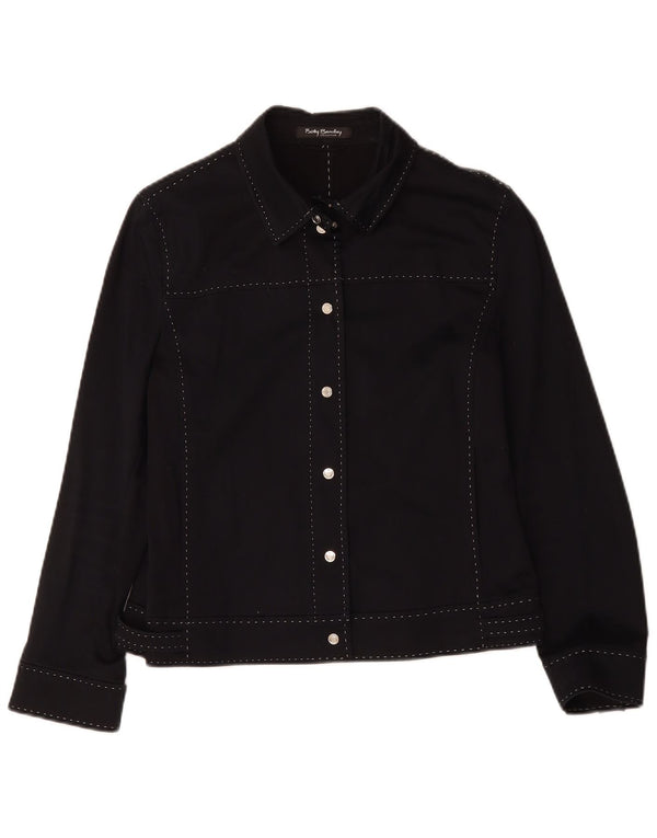 Giubbotto bomber da donna Betty Barclay UK 14 cotone nero medio