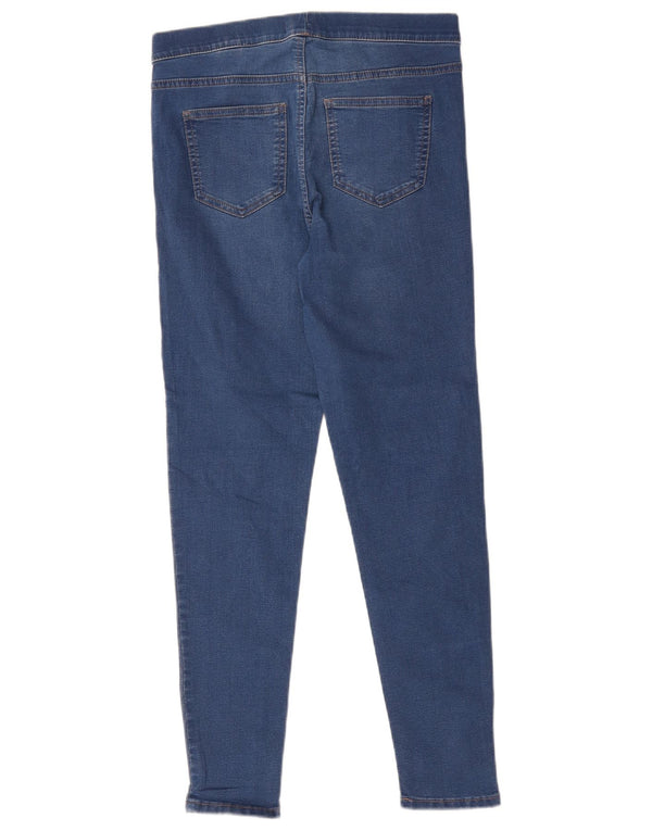 Jeans Jeggings da donna Marks & Spencer UK 10 piccoli W28 L27 cotone blu