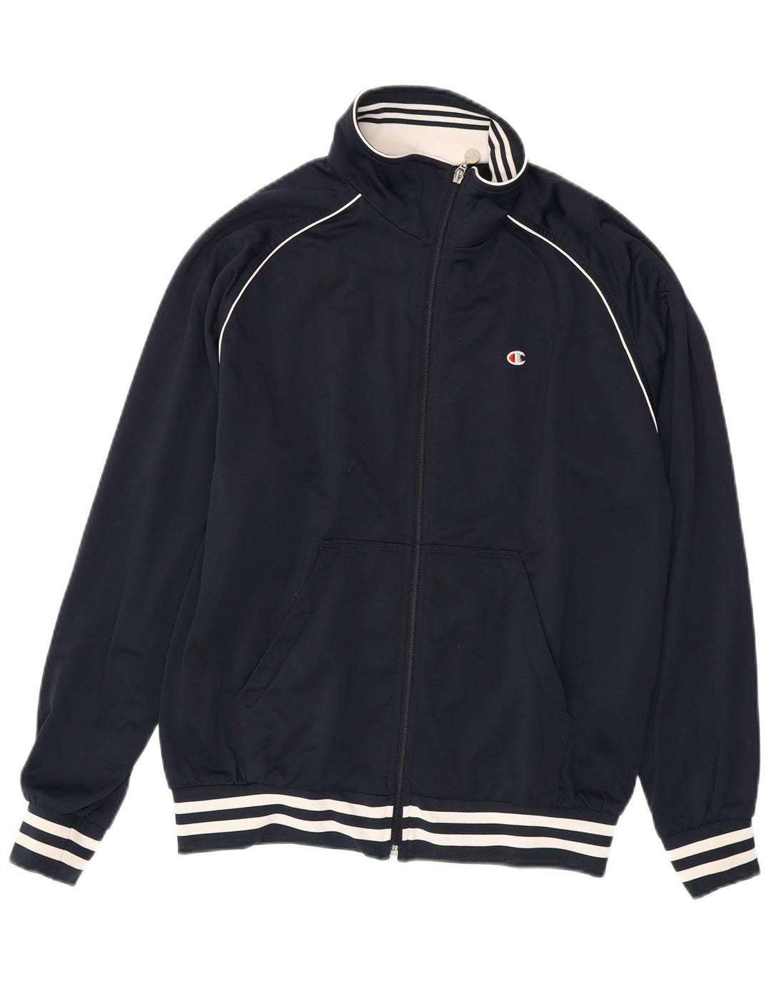 Giacca da tuta da uomo Champion, media, sportiva a righe blu navy