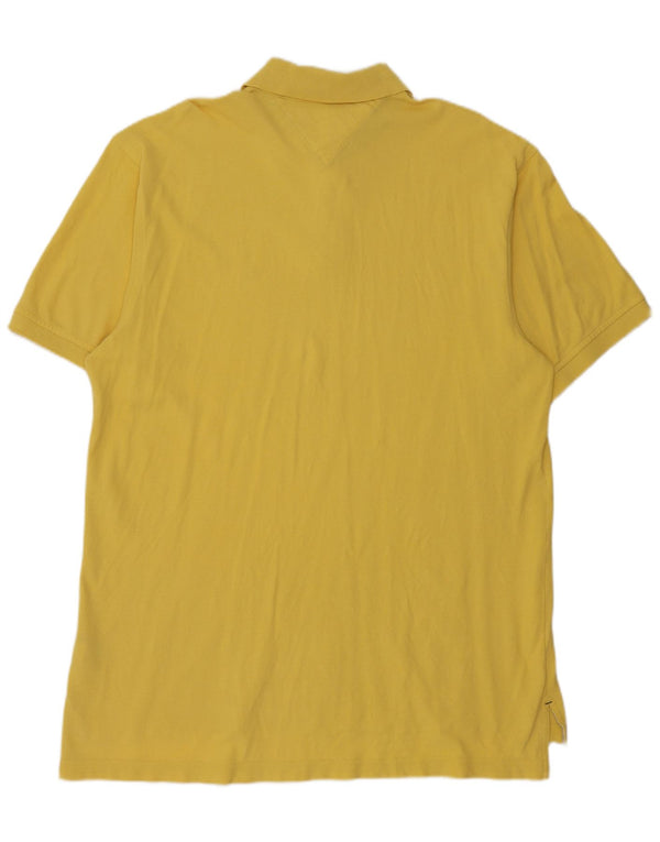 Tommy Hilfiger Polo da Uomo XL Giallo Cotone