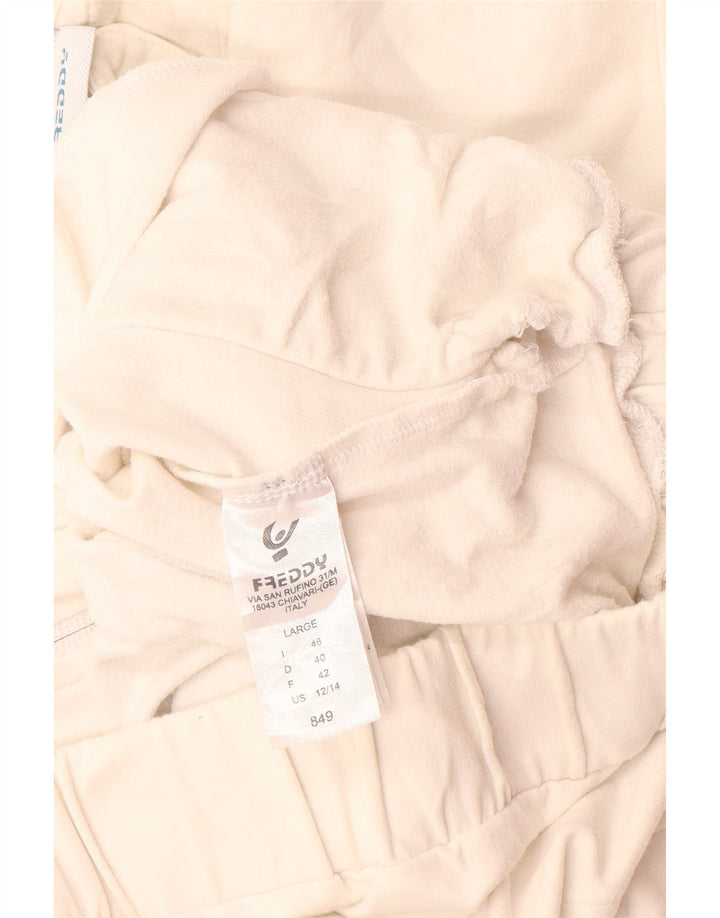 Giacca da tuta da donna Freddy IT 46 Large in cotone color block bianco
