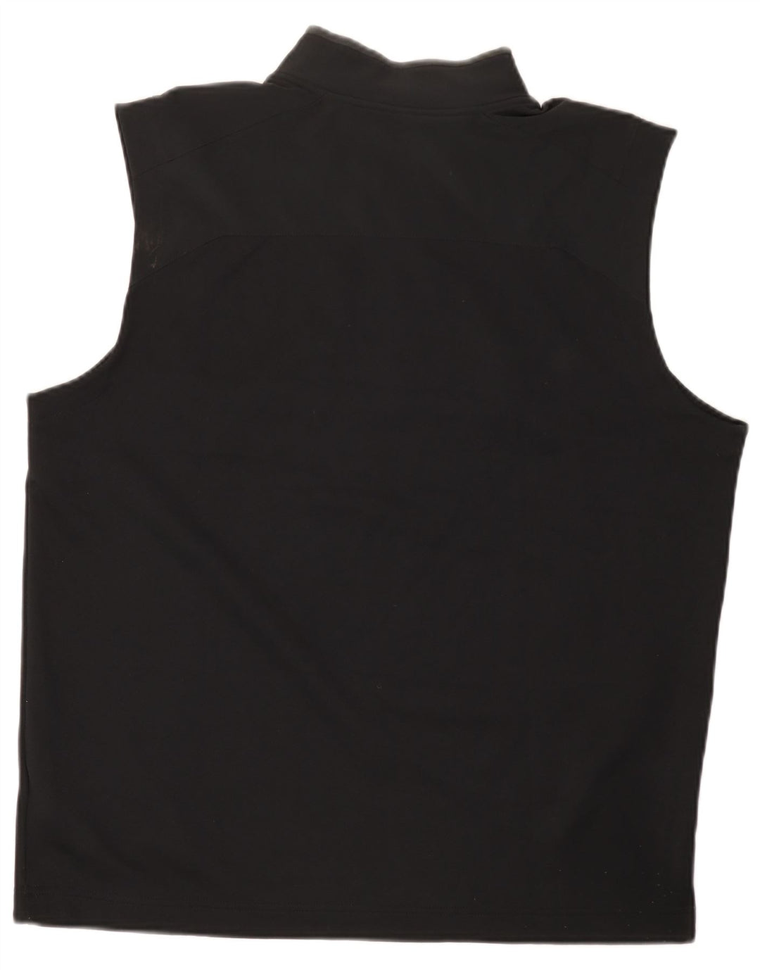 Canotta Nike da uomo Dri Fit con zip e collo, grande, nera, in poliestere