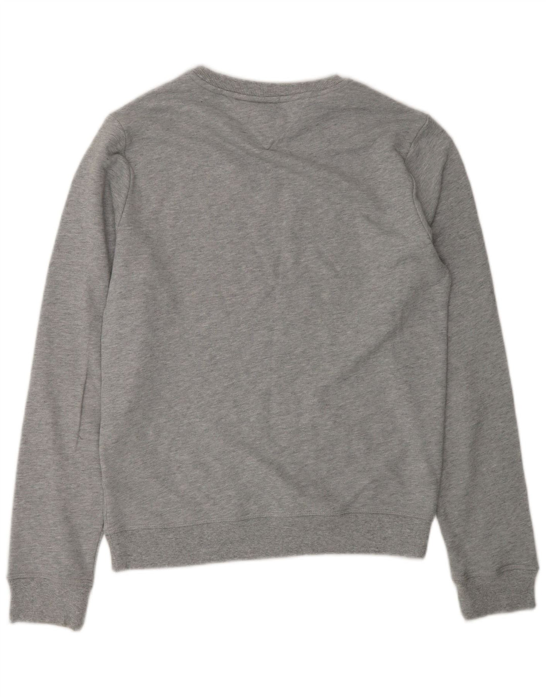 TOMMY HILFIGER Mens Graphic Sweatshirt Jumper Small Grey Colourblock