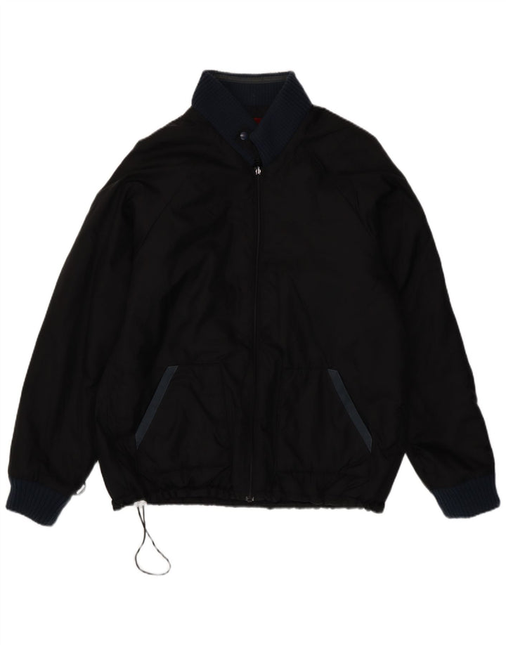 Levi's Uomo Nevada Graphic Liner Bomber Giacca UK 42 XL Nero Poliammide