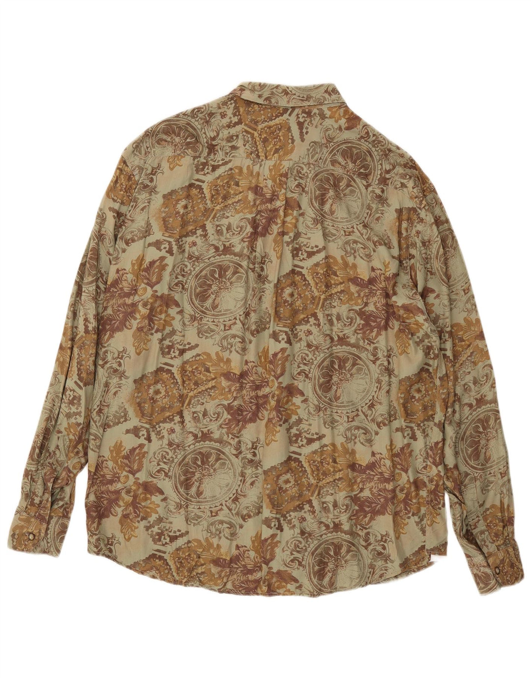 Camicia da uomo Massaro grande floreale kaki