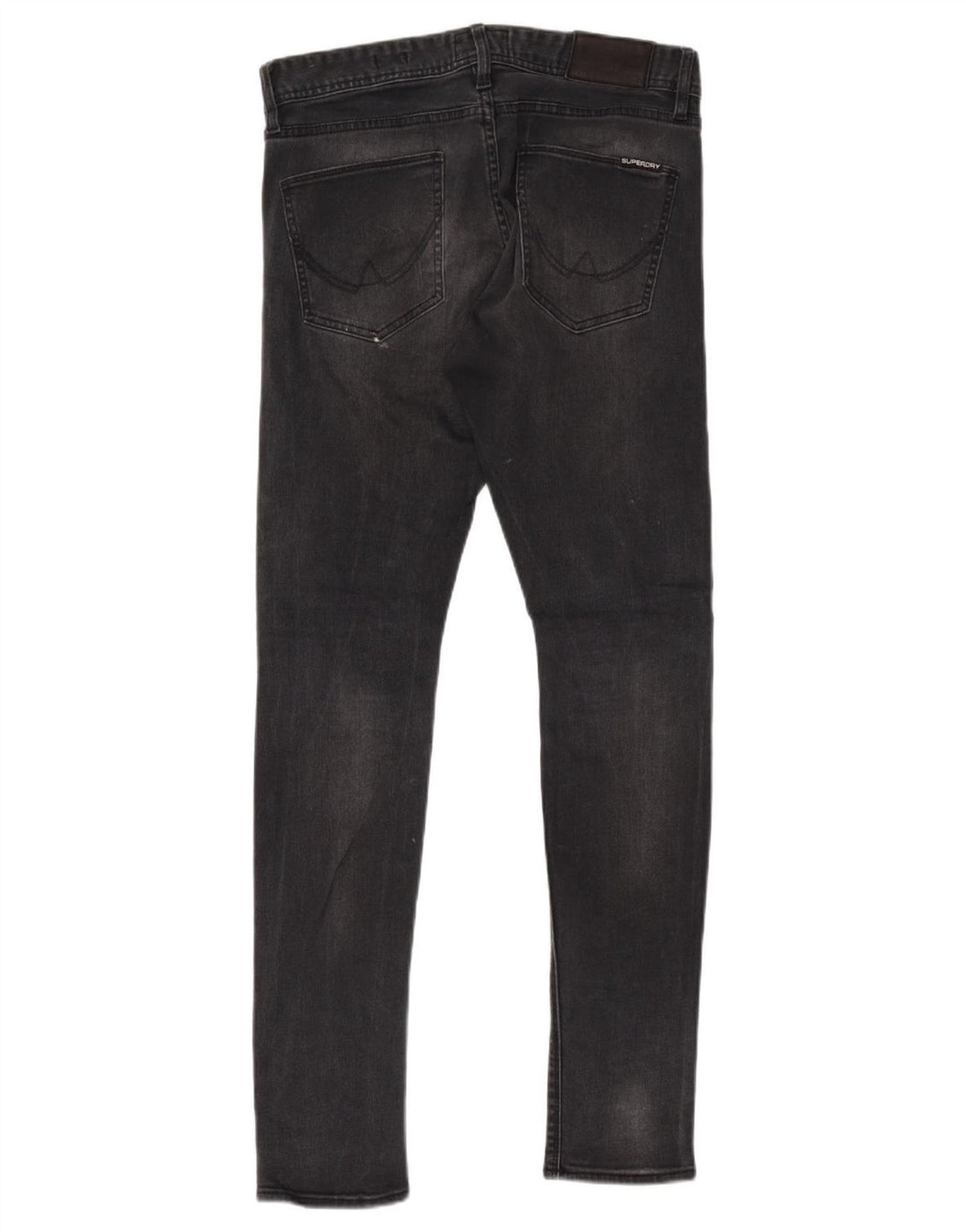 Jeans skinny effetto invecchiato da donna Superdry W30 L32 cotone nero