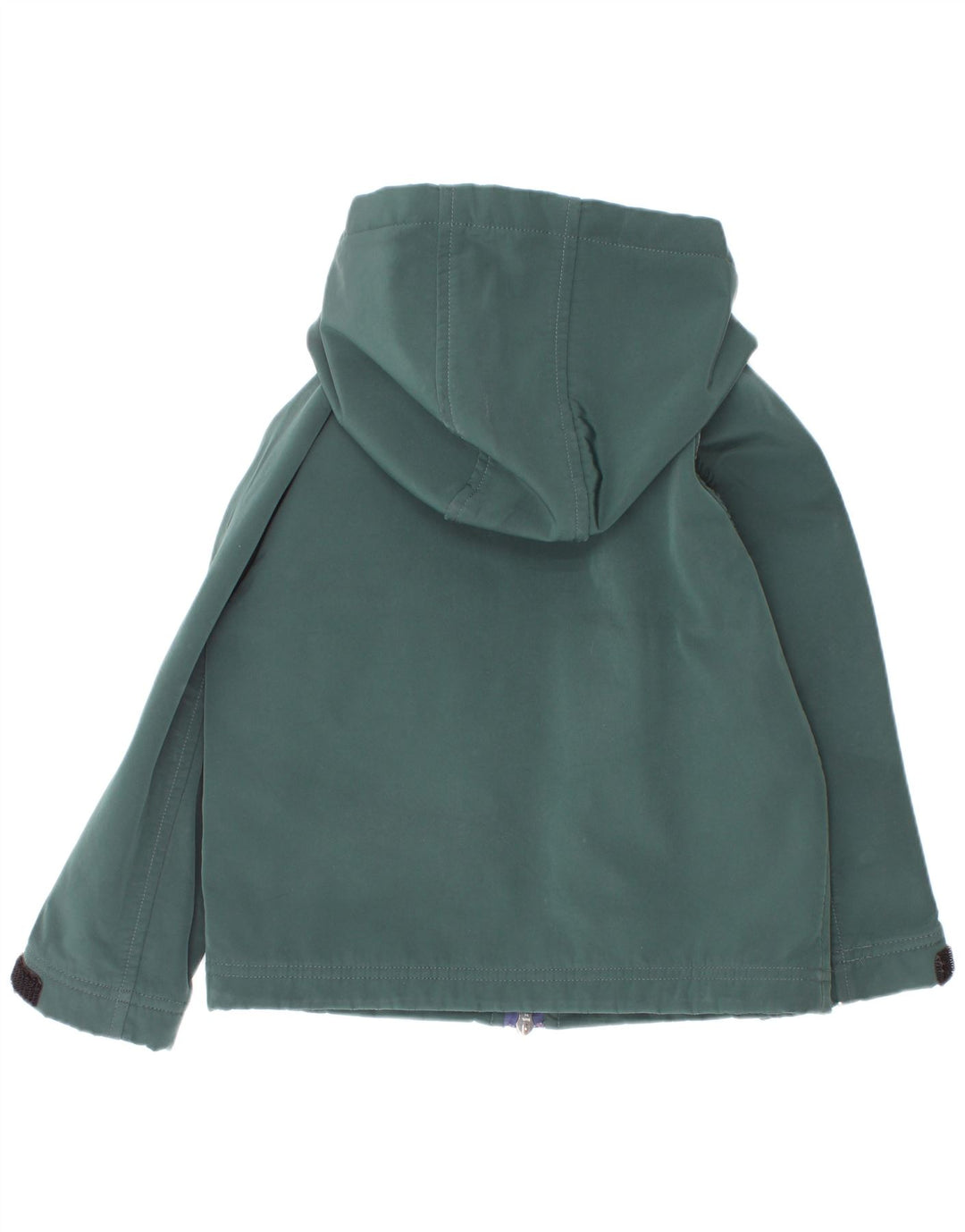 Giacca a vento con cappuccio da bambino K-Way 4-5 anni in poliestere verde