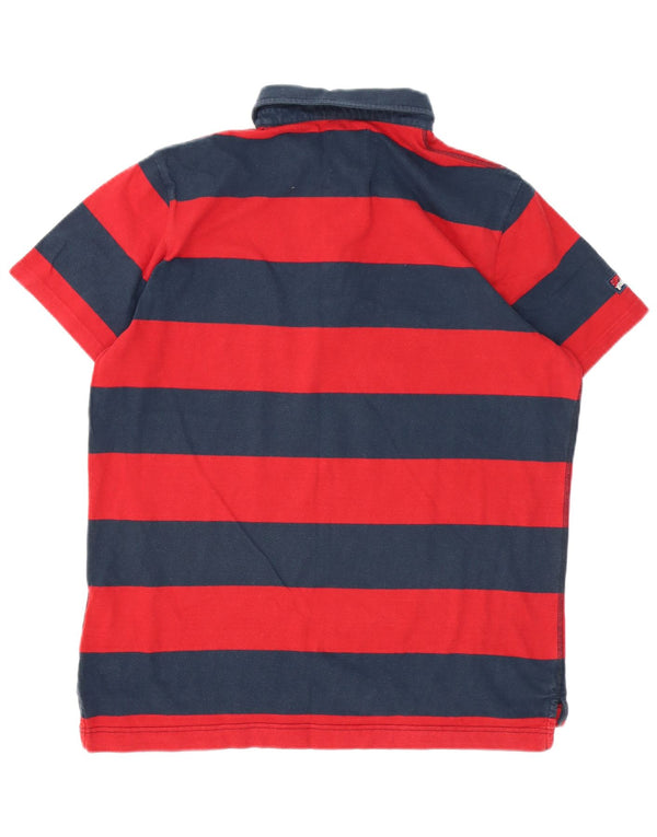 Polo da uomo Superdry 2XL in cotone a righe rosse