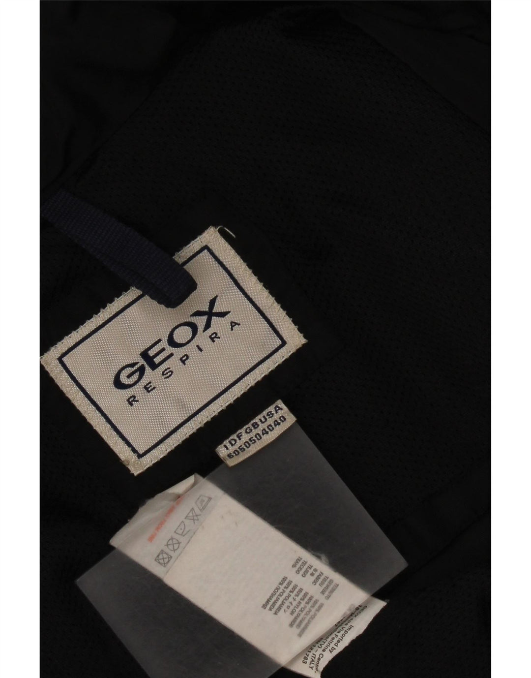 Geox Giacca da uomo con cappuccio Utility UK 40 Large Nera in poliammide