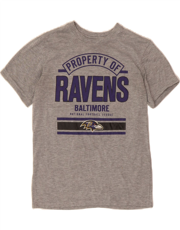 NFL Boys Baltimore Ravens Graphic T-Shirt Top 10-11 Years Medium  Grey Vintage NFL and Second-Hand NFL from Messina Hembry 
