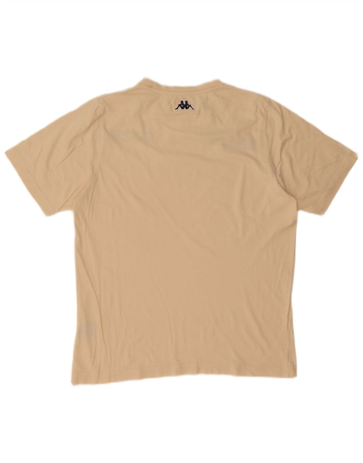 T-shirt grafica da uomo Kappa Top in cotone beige medio