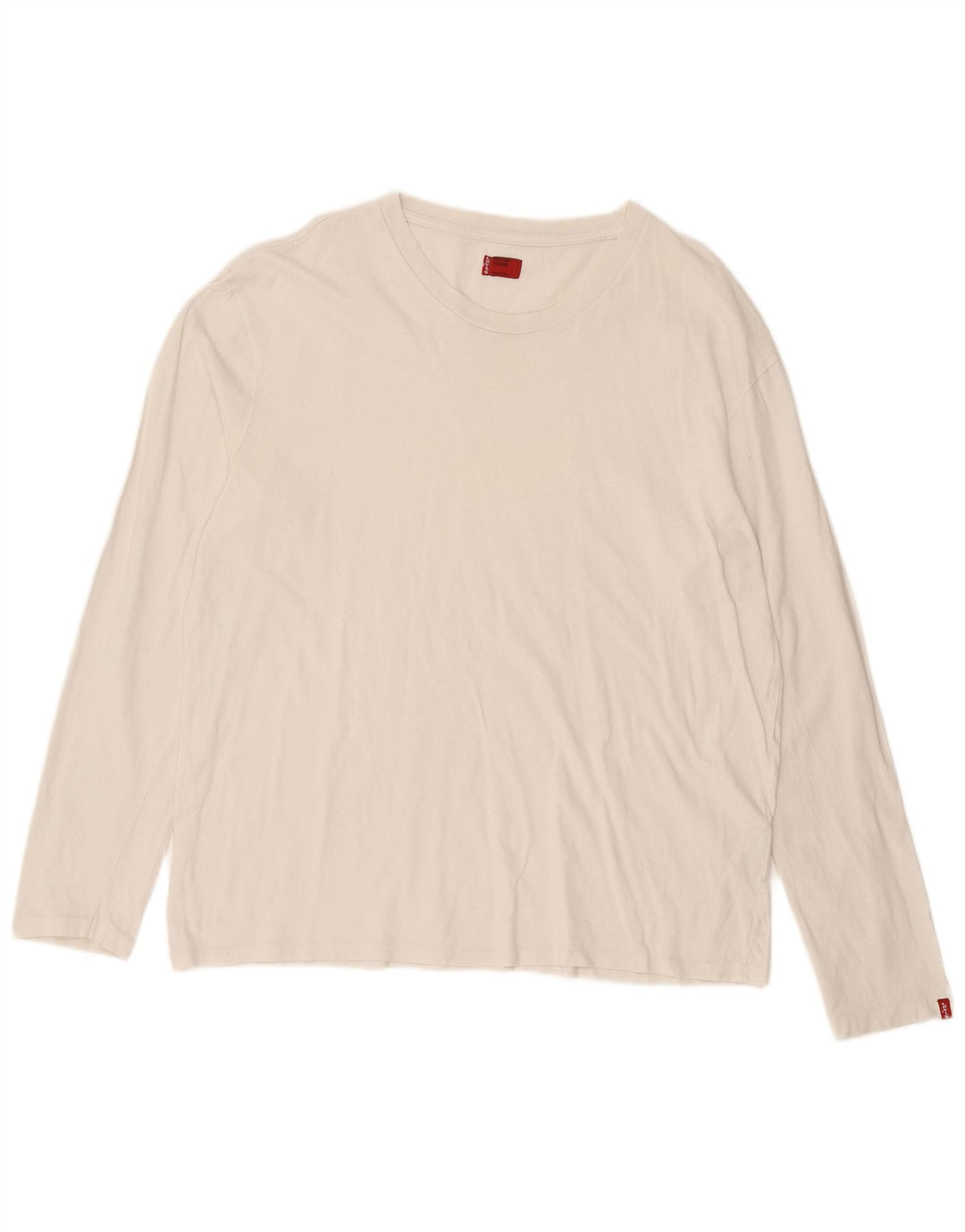 Levi's Maglia da uomo a maniche lunghe XL in cotone bianco