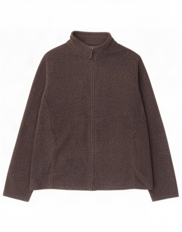 Giacca in pile da donna Marks & Spencer UK 18 XL poliestere grigio