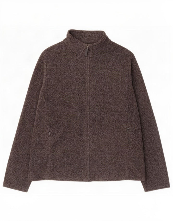 Giacca in pile da donna Marks & Spencer UK 18 XL poliestere grigio