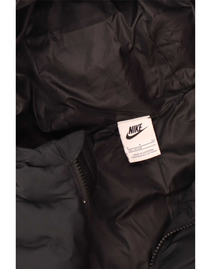 Giacca imbottita con cappuccio Nike per ragazze 8-9 anni piccola nera