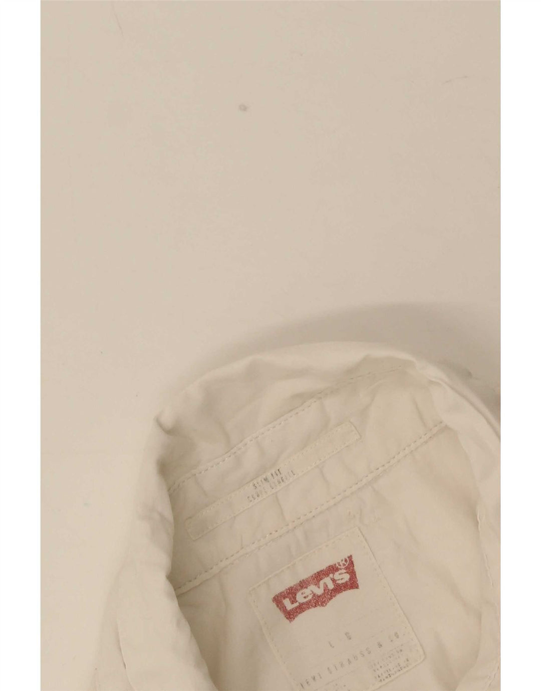 Camicia Levi's da uomo slim fit a maniche corte, grande, bianco sporco