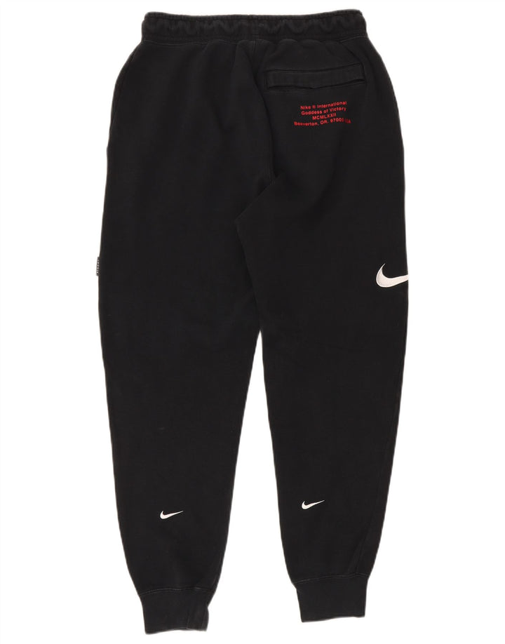 Pantaloni da tuta Nike Swoosh da uomo, pantaloni da jogging, piccoli, in cotone nero