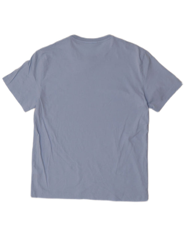 T-shirt da uomo Regular Fit Lacoste taglia 4 in cotone blu medio