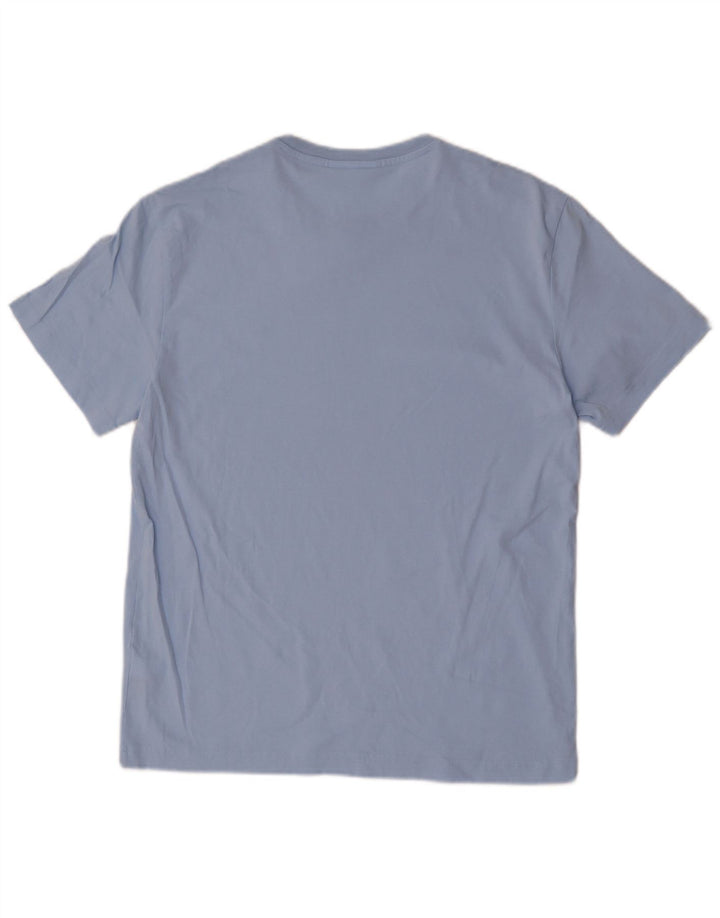 T-shirt da uomo Regular Fit Lacoste taglia 4 in cotone blu medio