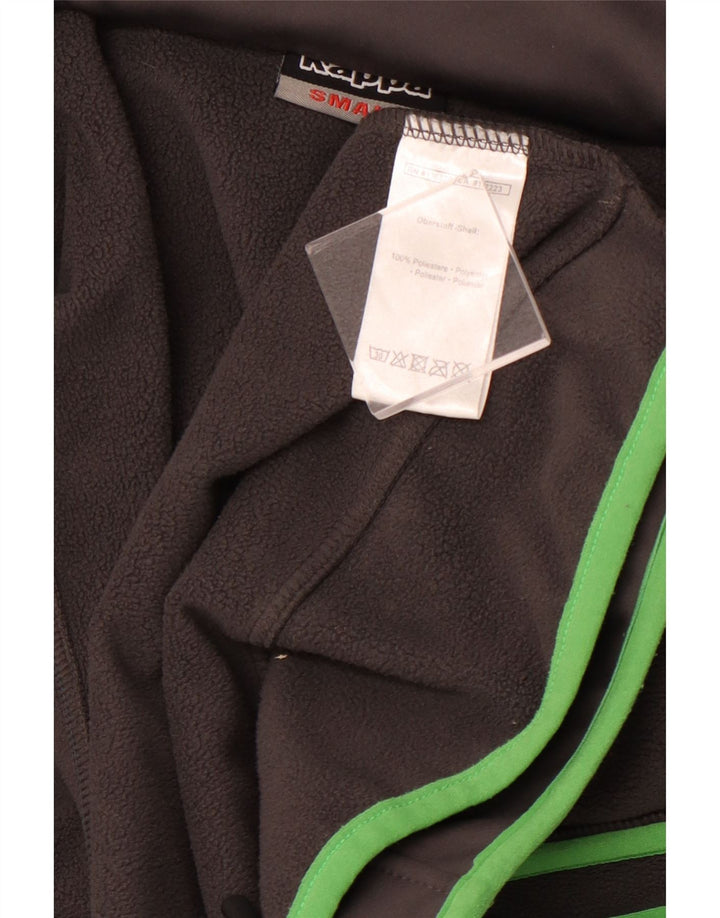 Giacca da ginnastica con cappuccio da uomo KAPPA Borussia Mönchengladbach piccola grigia