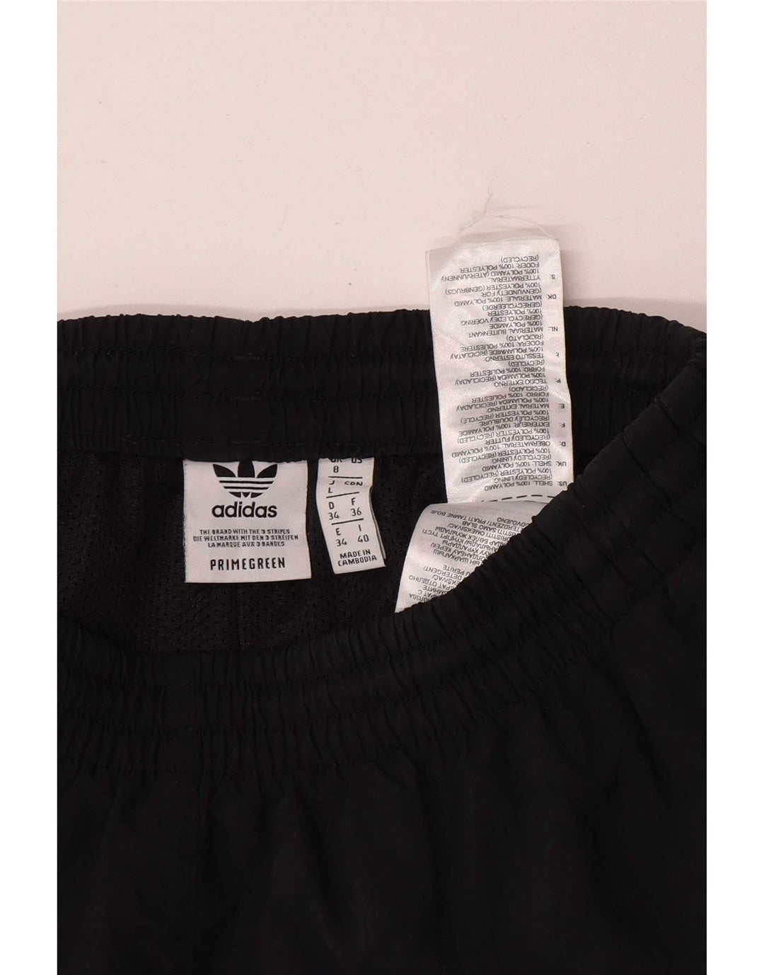 Pantaloncini sportivi da donna Adidas UK 8 Small poliestere nero