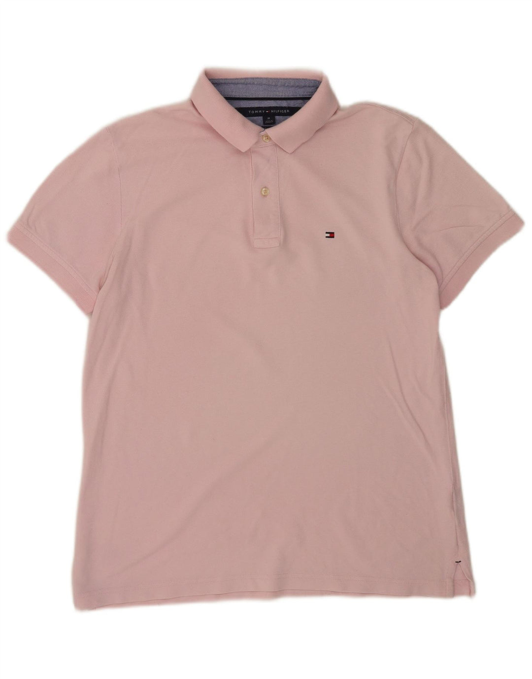 Polo da uomo Custom Fit Tommy Hilfiger rosa medio