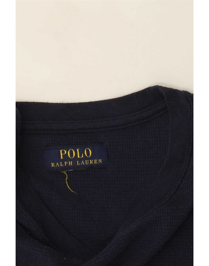 Polo Ralph Lauren Top da uomo a maniche lunghe blu navy medio