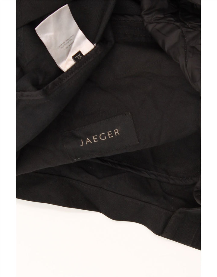 JAEGER Mens Utility Jacket UK 42 XL Black Cotton Vintage Jaeger and Second-Hand Jaeger from Messina Hembry 