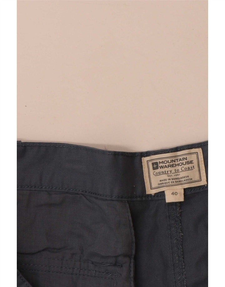 Pantaloncini cargo da uomo Mountain Warehouse W40 XL in cotone blu