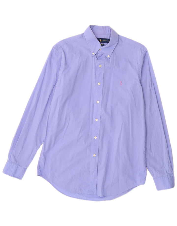 RALPH LAUREN Camicia Uomo Piccola Blu Cotone