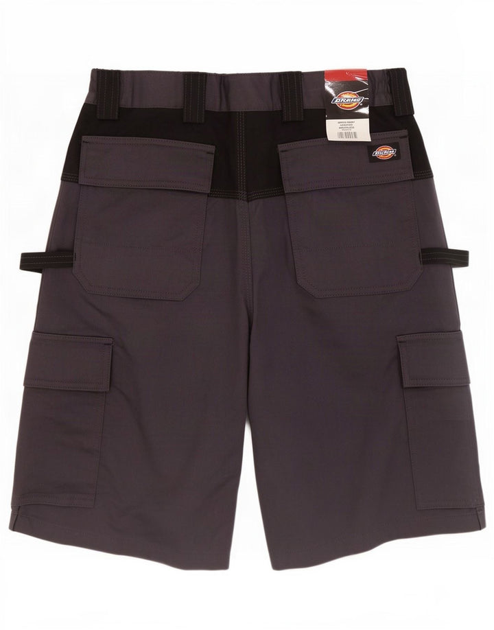 Pantaloncini cargo da uomo Dickies W32 in cotone color block grigio medio