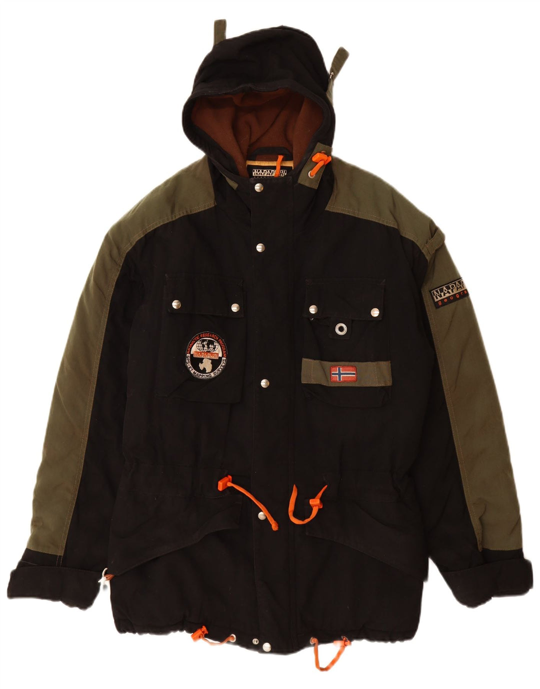 Giacca a vento con cappuccio da uomo NAPAPIJRI UK 38 media nera in poliammide