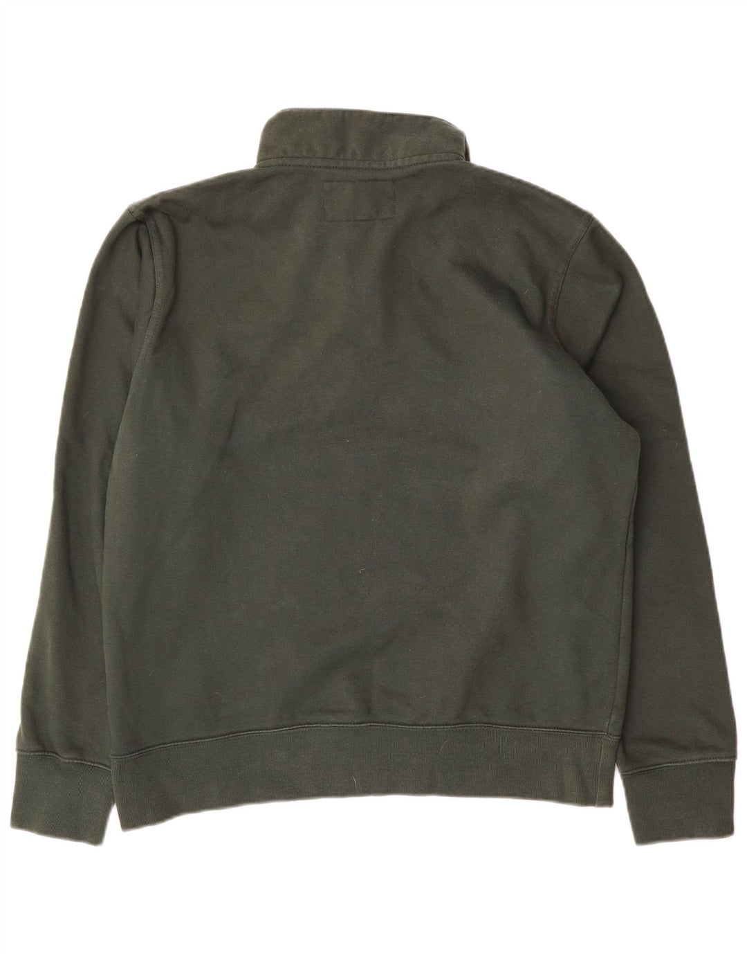 Felpa con collo con zip e vestibilità classica da uomo Jack Wills, cotone medio kaki