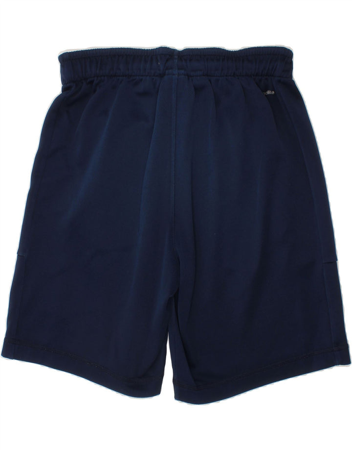 ADIDAS Boys Climalite Sport Shorts 13-14 Years  Navy Blue Polyester Vintage Adidas and Second-Hand Adidas from Messina Hembry 