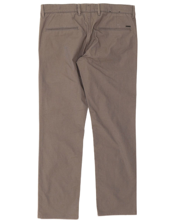 Pantaloni chino slim fit da uomo Hugo Boss W34 L30 cotone grigio
