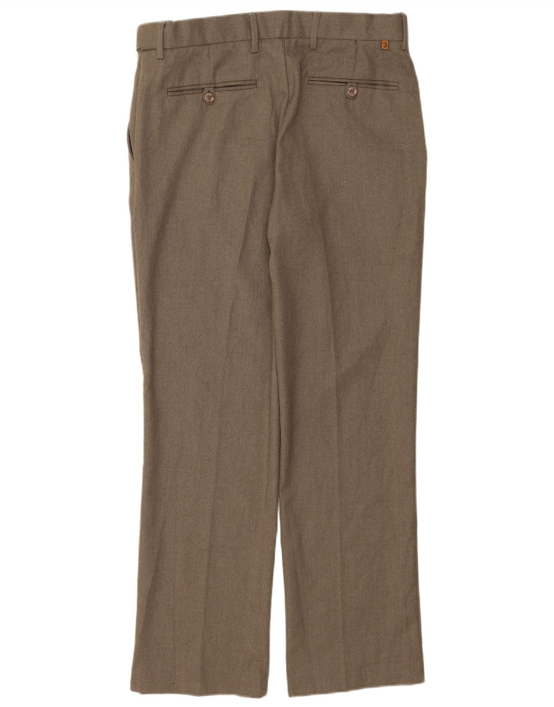 Pantaloni da abito dritti vestibilità classica da uomo Farah W34 L31 poliestere marrone