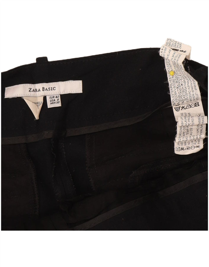 Pantaloni chino bootcut da donna Zara EU 40 medio W30 L28 poliestere nero