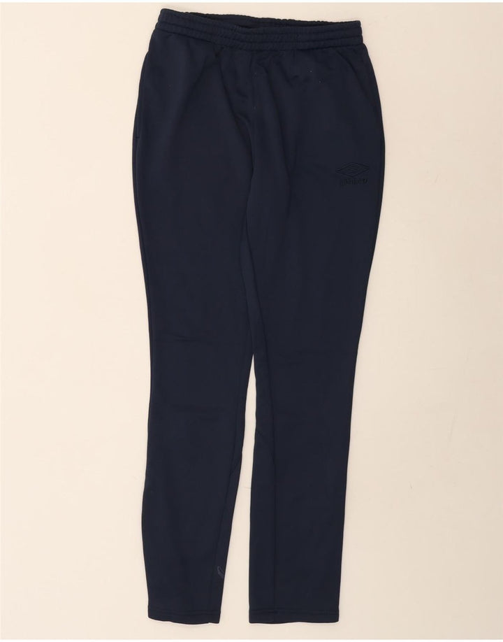 Pantaloni da tuta grafica da uomo Umbro medio poliestere blu navy