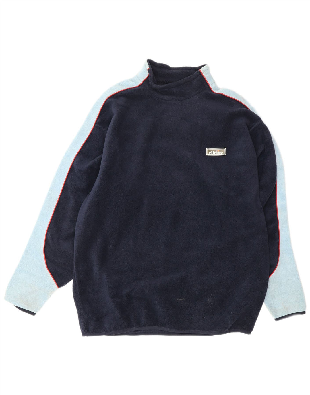 Maglione in pile da uomo Ellesse, grande, in poliestere color block blu navy