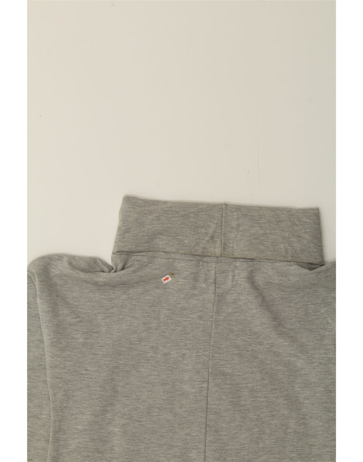 CONVERSE Womens Graphic Roll Neck Sweatshirt Jumper UK 14 Large Grey Vintage Converse and Second-Hand Converse from Messina Hembry 
