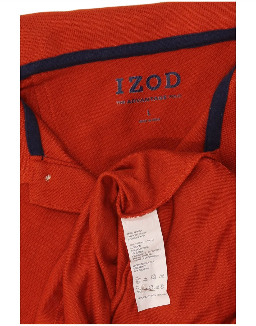 Polo da uomo IZOD grande in cotone arancione