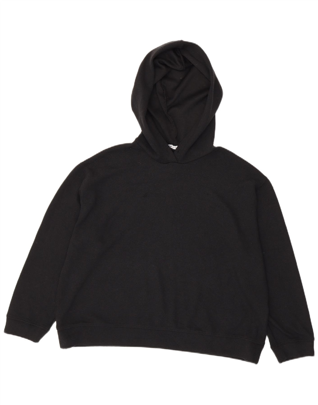 Maglione oversize con cappuccio da donna Zara UK 16 grande poliestere nero