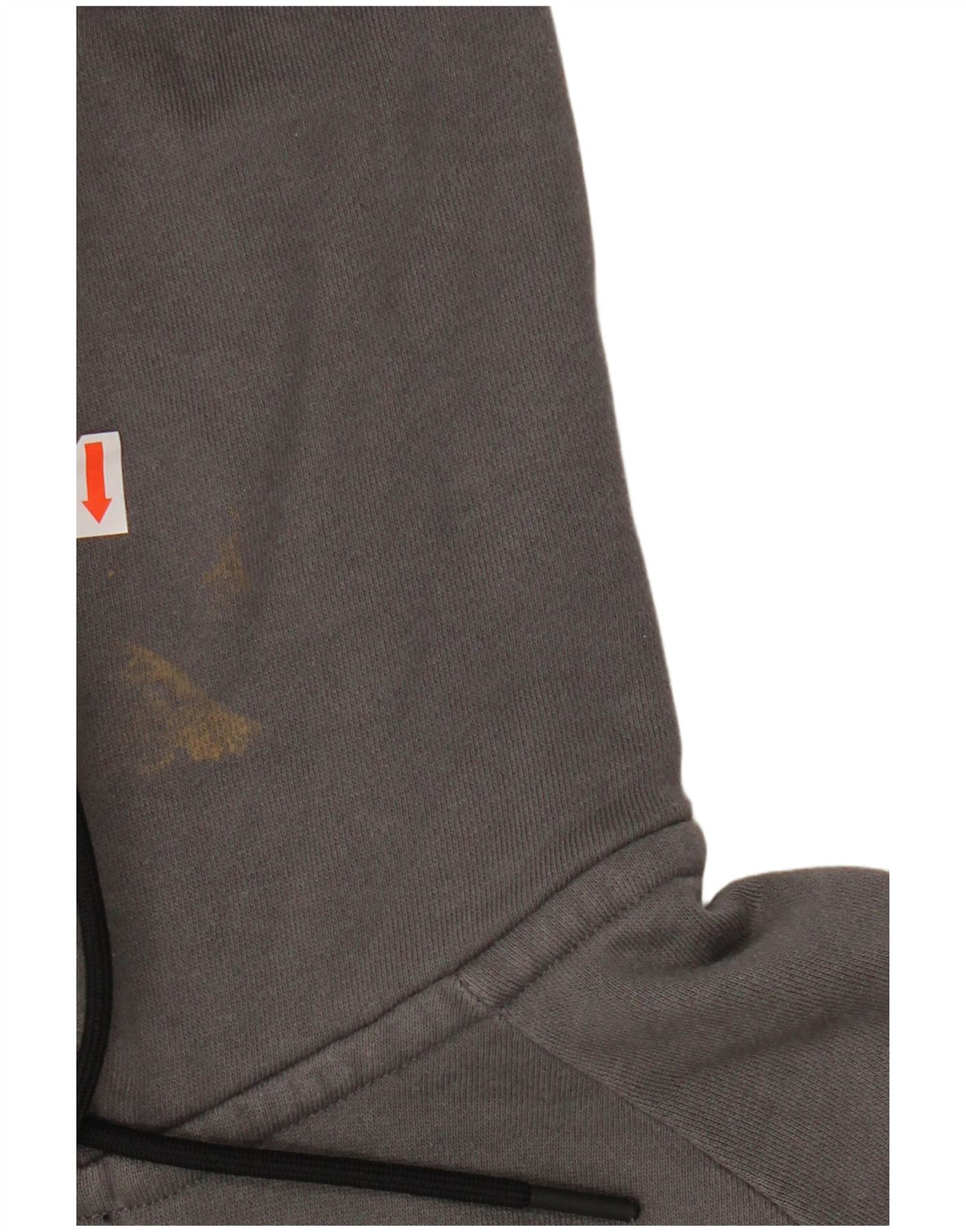 Maglione con cappuccio e zip da uomo NIKE piccolo in cotone grigio