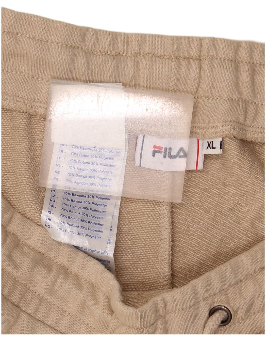 Pantaloncini sportivi da uomo Fila XL in cotone beige