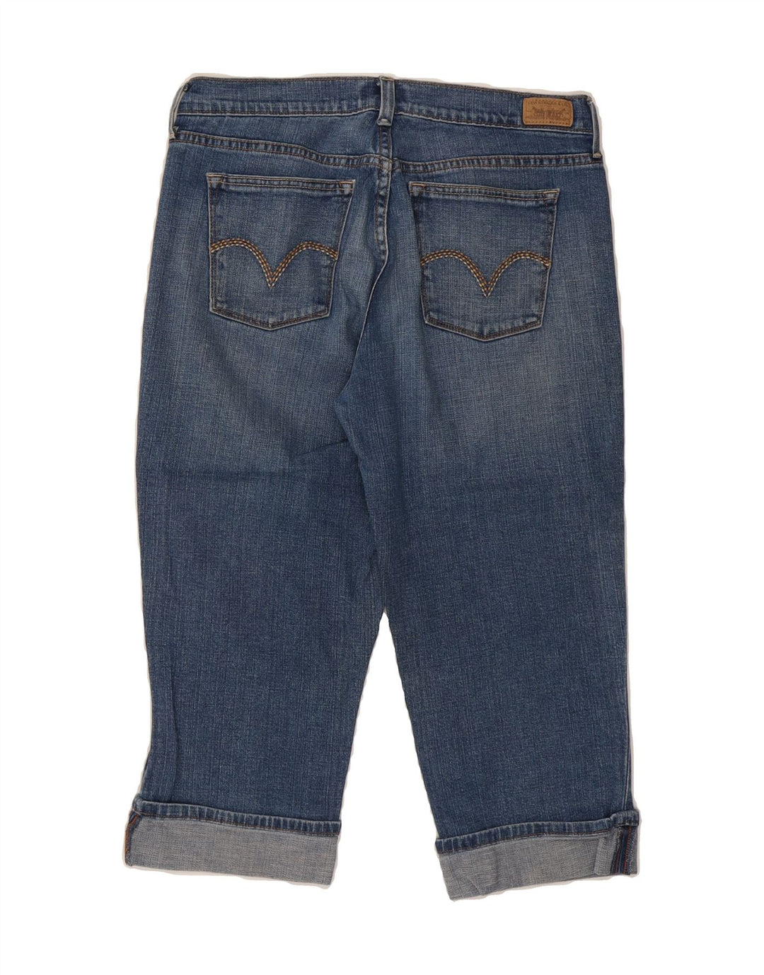LEVI'S Womens 515 Capri Jeans US 10 Large W32 L20 Blue Cotton Vintage Levi's and Second-Hand Levi's from Messina Hembry 