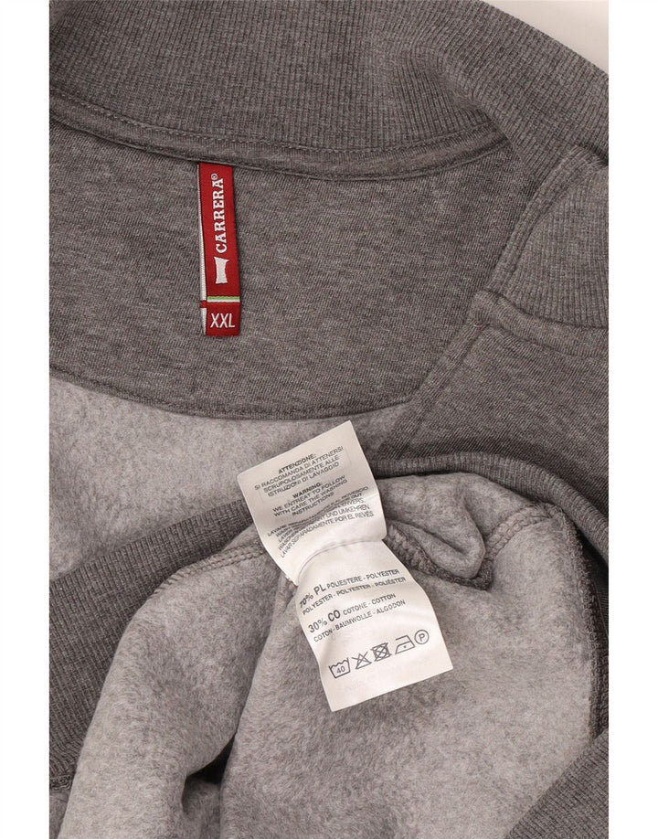 Giacca da tuta da uomo Carrera 2XL Poliestere grigio