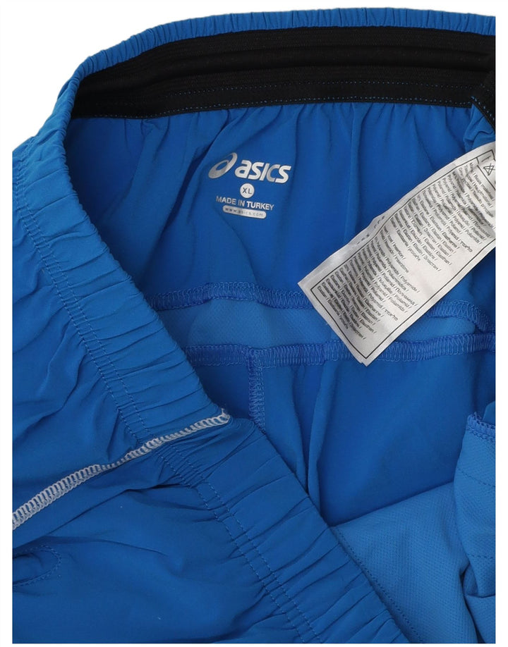 Pantaloni da tuta con grafica Asics Italia da uomo XL blu poliestere